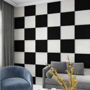 PROVISTON Akustik Wandpaneel 400 x 400 x 21 mm | Eiche dunkel MDF Akustik 3D ...