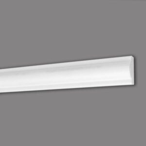 Marbet Zierleiste "E-27" Styropor Wandleiste 11 x 22 x 2000 mm Polystyrol Lei...