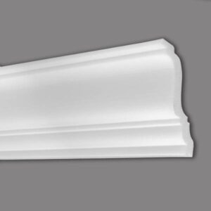 Wiesemann Stuckleiste Ambelia 21 Polystyrol 85 x 120 x 2000 mm Deckenleiste Weiß