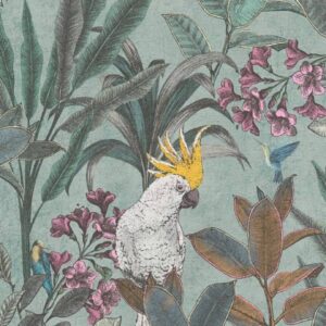 Vliestapete 397482 Grün Blau Botanical Dschungel PintWalls II A.S. Creation