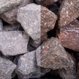Antik Stein SS 30 - 60 mm Ziersplitt Porphyr Steinschlag Braun Gartendeko Nat...
