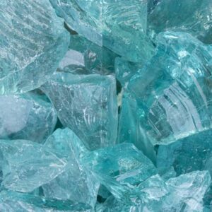 Glas Turquoise SS 40 - 80 mm |Glasbrocken Naturstein Türkis Gartendeko Garten...