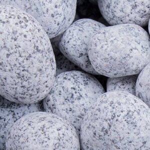 Gletscherkies 25 - 50 mm Granit| Zierkies Getrommelt Gartengestaltung Grau Ga...