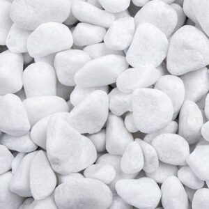 Schneeweiss 8 - 16 mm Dolomit Zierkies Getrommelt Gartengestaltung Weiß Garte...