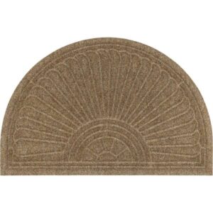Schmutzfangmatte Outdoor Halfmoon taupe 85 x 55 cm wetterfeste Fussmatte wasc...