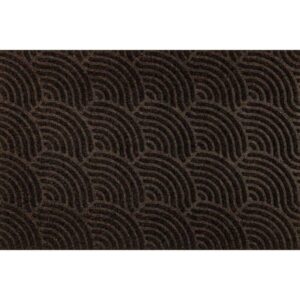 Schmutzfangmatte Outdoor Waves dark brown 90 x 60 cm wetterfeste Fussmatte wa...